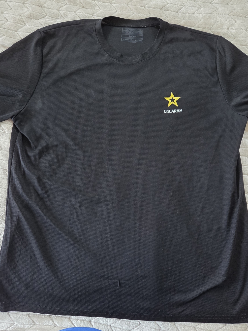 U.S. Army Black Short-Sleeve Tee with Yellow Star Logo